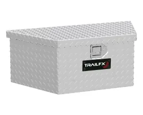 TrailFX Trailer Tongue Sgl Lid Dia Tread Bright Pol 16 Gauge Alum 34x16x13